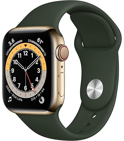 Amazon.com: Apple Watch Series 6 (GPS + Cellular, 44mm) - Gold
